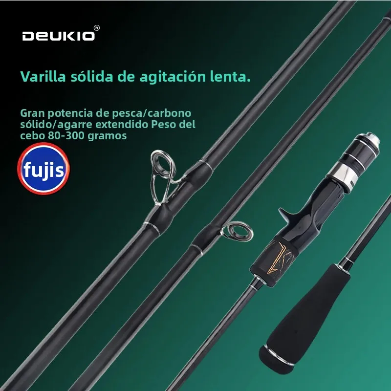 Caña slow jig DEUKIO – Guías Fuji O y carbono ultraligero - imagen 3