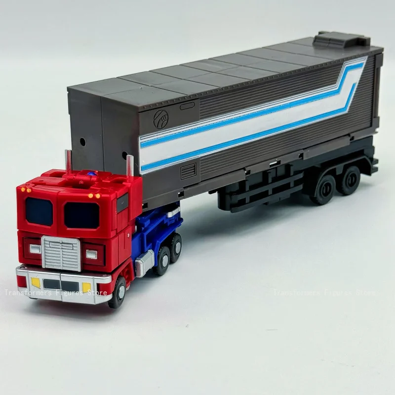 Oryginalna Transformacja 2001 Mała Skala Optimus Prime Komandor Zabawka Oryginalny Kolorowy Pas Model Samochodu Wysokość 12cm Model Studio Prezent