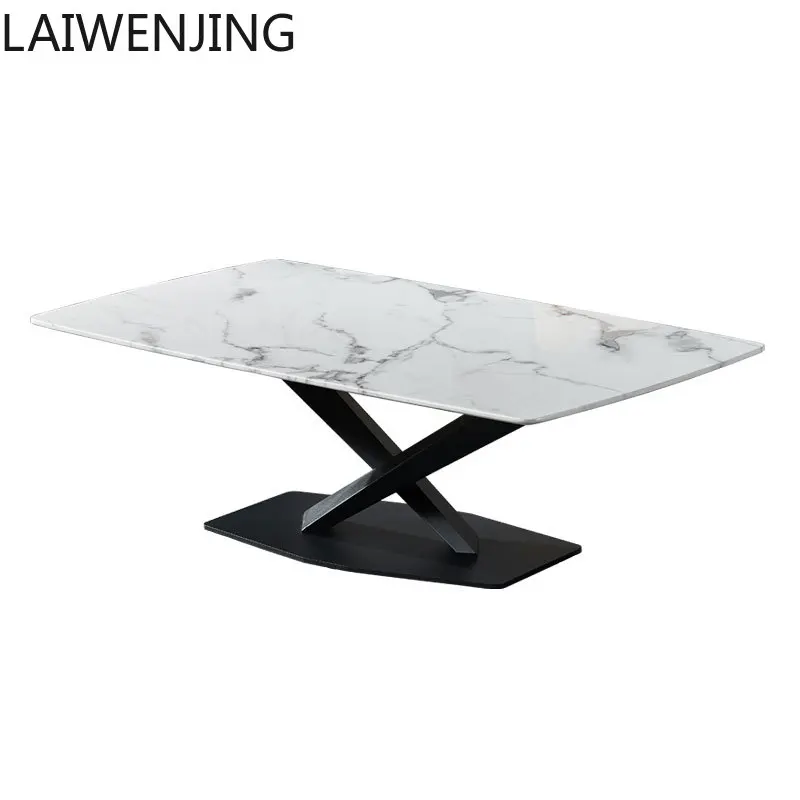 

HLZ light luxury rock slab round child and mother coffee table combination simple modern small apartment coffee table