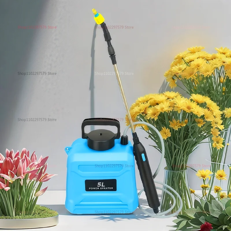 بخاخ حقيبة الظهر الزراعية الكهربائية، بخاخ المبيدات للتطهير بالضغط العالي لحديقة الزراعة باللون الأزرق والأخضر
