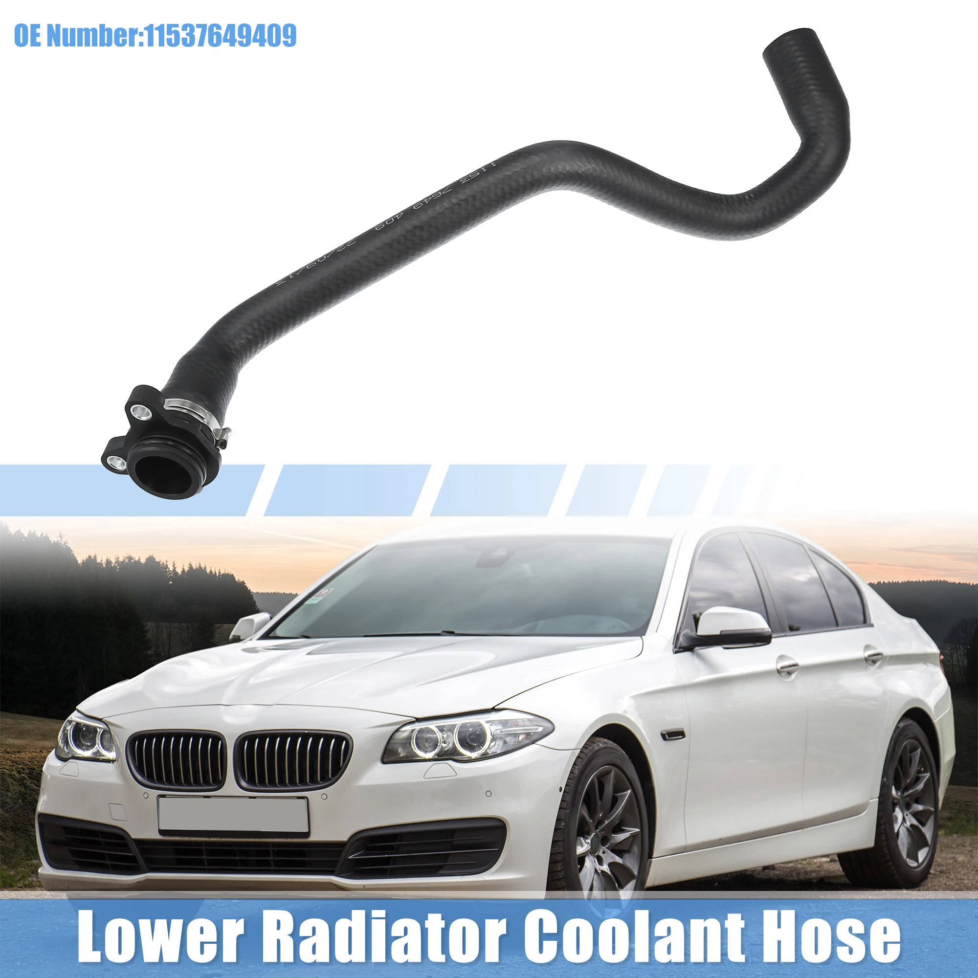 UXCELL Radiator Coolant Hose No.11537649409 for BMW X5 sDrive35i, xDrive35i 3.0L L6 - Gas 2014-2018 for BMW X6 sDrive35i