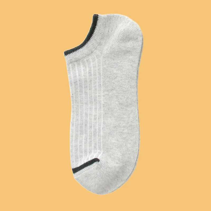 Chaussettes courtes à baril pour hommes, chaussettes de sport d'été, chaussettes de bateau minces, chaussettes en coton évac80-l'humidité, garçons, 5/10 paires