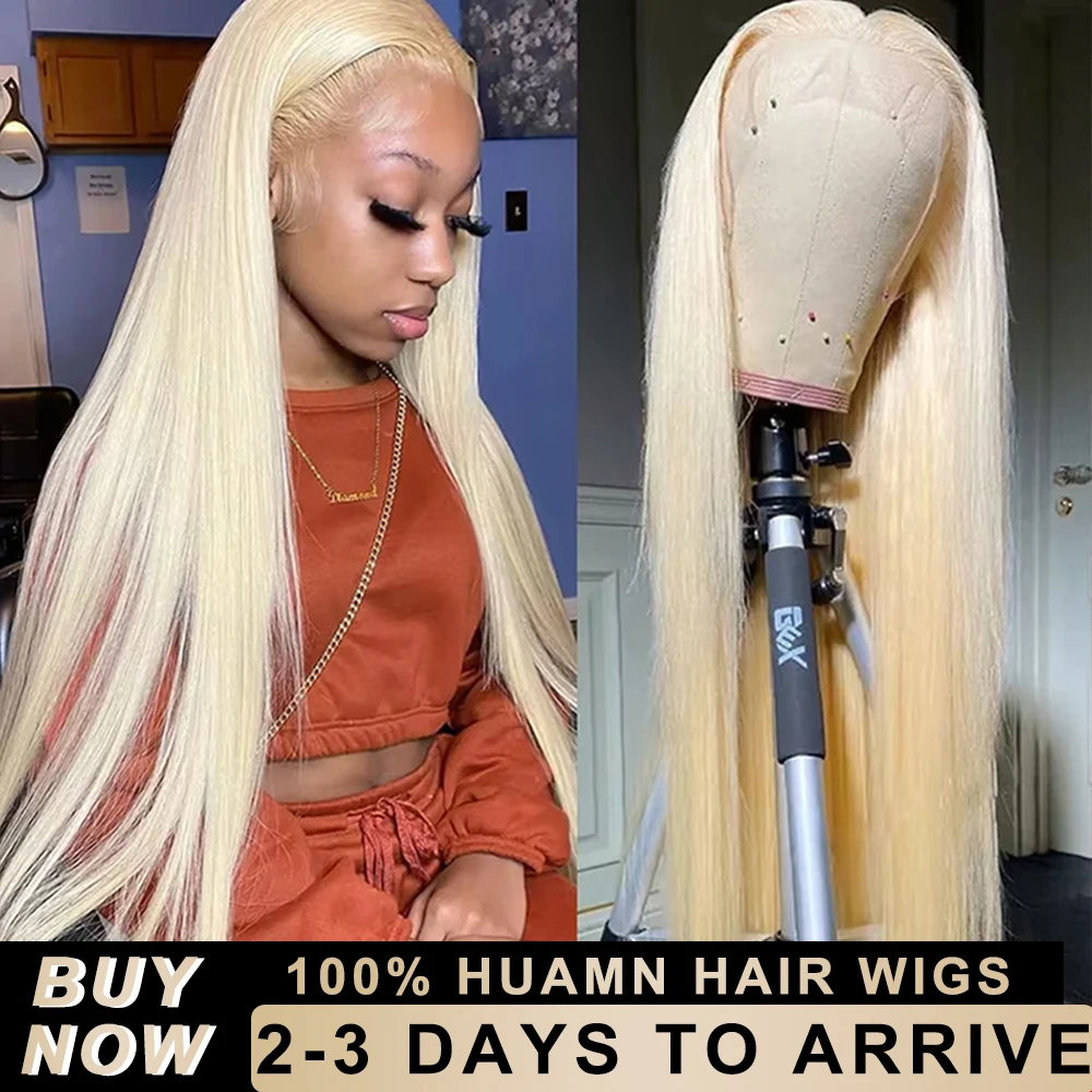 

30 40 Inch Raw 613 Blonde 13x5 13x6 HD Transparent Lace Frontal Wig 200 Density Colored Straight Human Hair Wig Lace Front Wigs