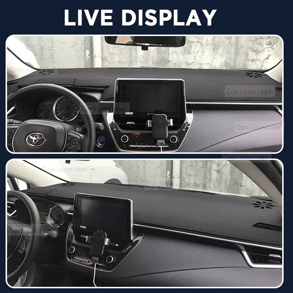 For TOYOTA Corolla 2019-2023 Car Dashboard Cover Mat Sun Shade Pad Avoid Light Mat Instrument Carpet Protection Accessories