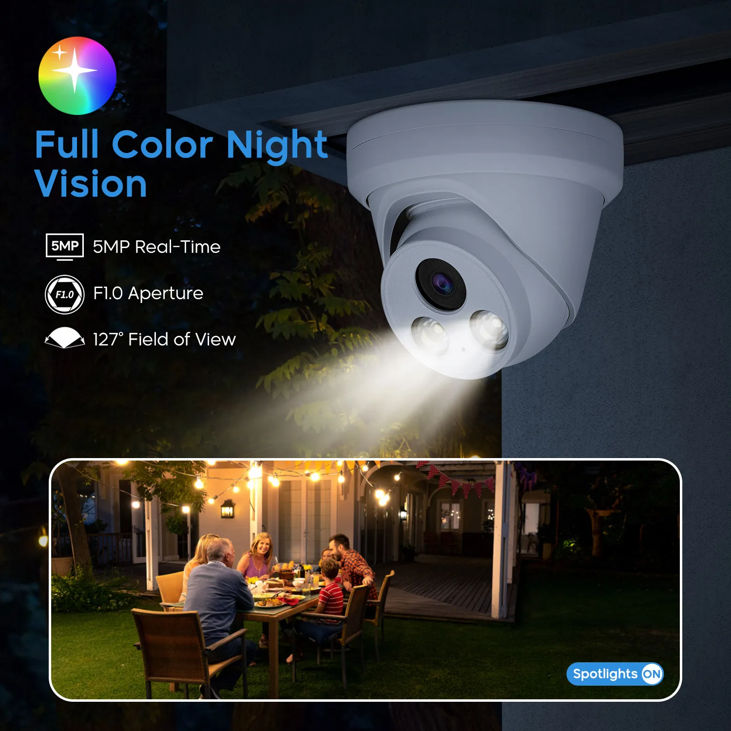 16CH 4K NVR Kit H.265 AI In/Outdoor Turret Security Camera System 8MP POE IP Camera Video Surveillance Set MIC Full Color Night
