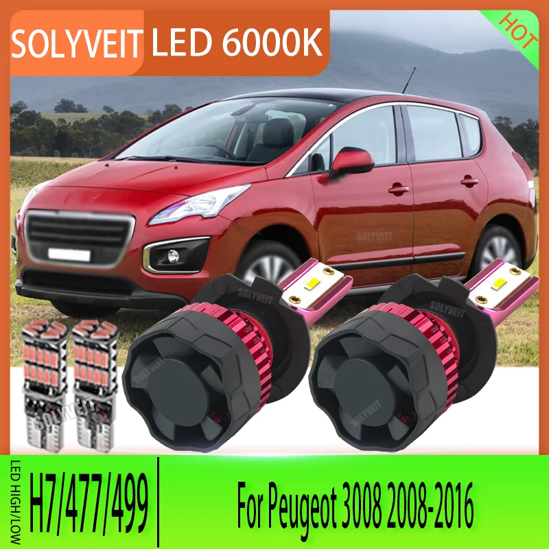 

Advanced LED Design H7/477/499 High Low Beam 6000k White IP67 For Peugeot 3008 2008 2009 2010 2011 2012 2013 2014 2015 2016