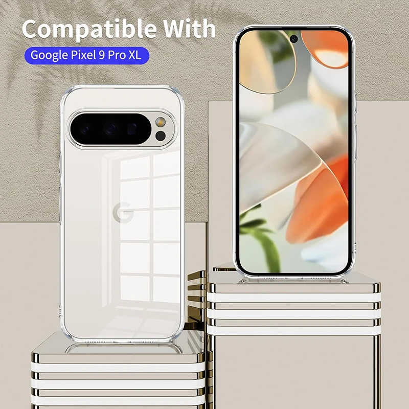 Ultra-Thin Silicone Soft Clear Case For Google Pixel 9 9A 8 8A 7 7A 6 6A 5 5A Pro 5G Cover Transparent Shockproof Shell Fundas