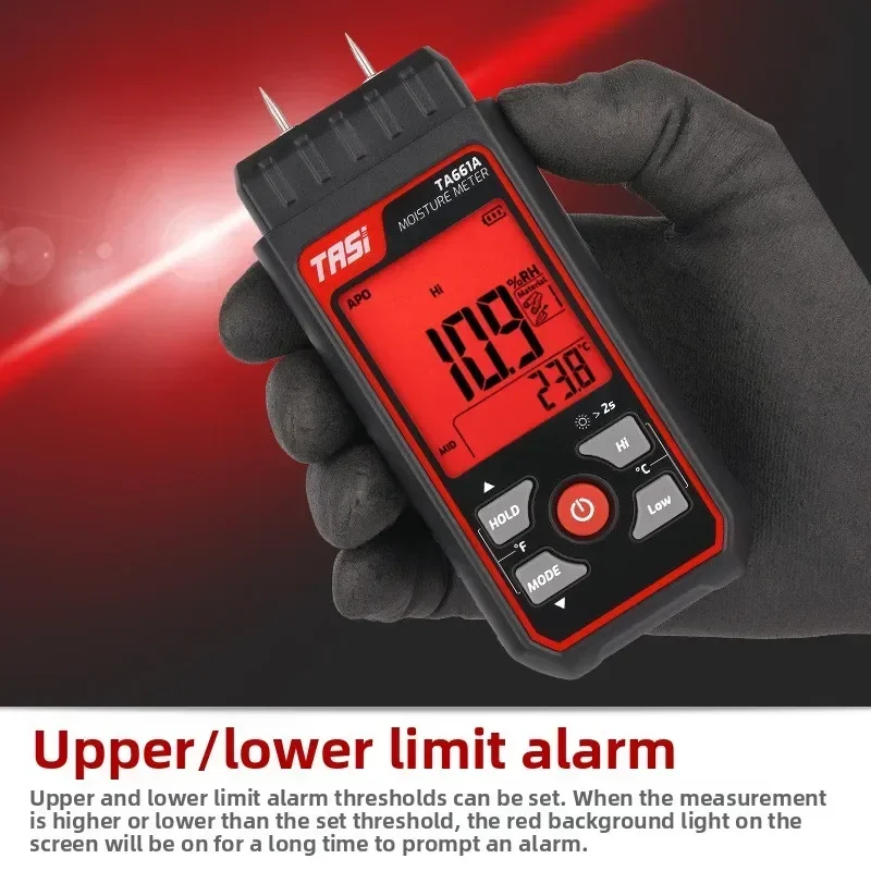 Picture 3: Precise TASI Wood Moisture Hygrometer Tester Meter TA661A Rapid Determination Moisture Content