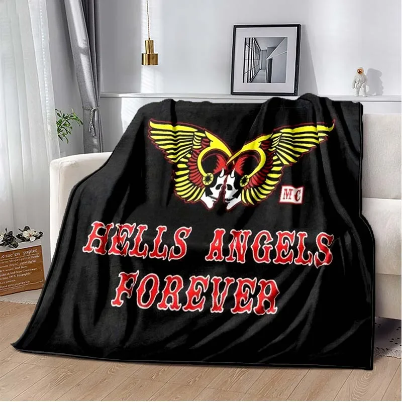 

Hells-Angels Motorcycle Club Blanket for Sofa Bed Car Living Room Bedroom,Decke,couverture,одеяло,frazada