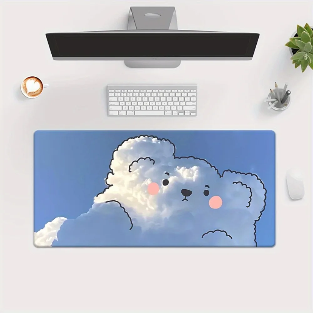 Comfortable cloud-shaped animal high-definition print, gaming accessories, workstation decoration, work space decoration