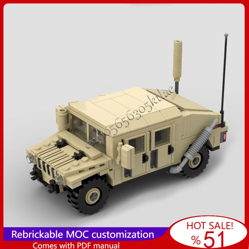 

306Pcs MOC Custom Multi Purpose HMMWV Wheeled Vehicles Model Assembled DIY Educational Creative For Children Toy Festival Gift