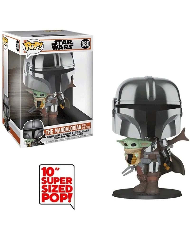 Funko Pop The Mandalorian With The Child 25 cm