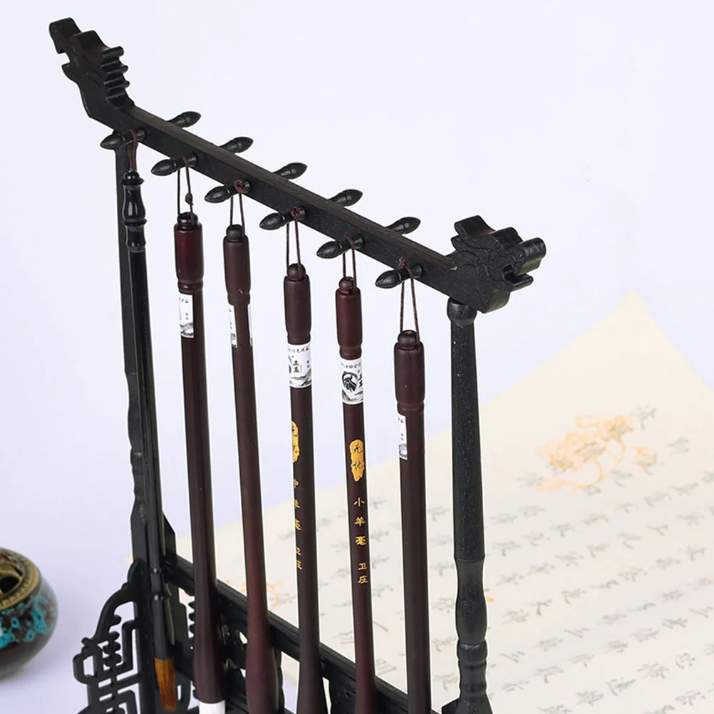 Pinsel Stift Rack im chinesischen Stil Mehrzweck Pinsel Stift Lagerung Rack Desktop Dekor Lebensmittel Riser für Buffettisch
