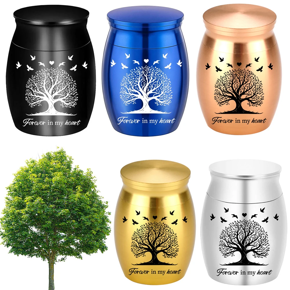 Tree of Life Small Urns for Human Ashes Mini Urn for Ashes Keepsake Urns for Ashes for Sharing Small Memorial Ashes Holder