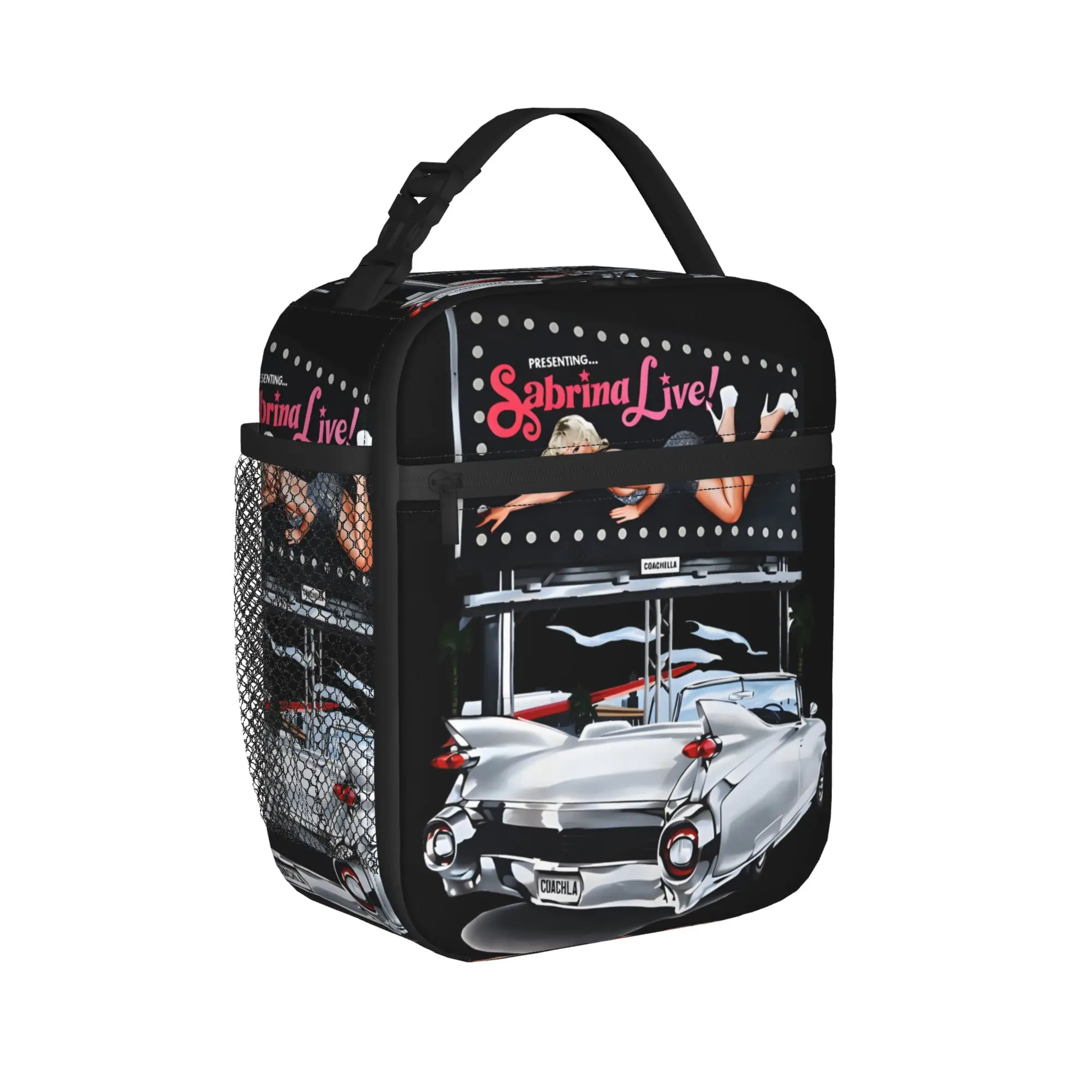 Insulated Lunch Boxes Sabrina Carpenter music festival 2026 Merch  Storage Food Box Fashion Cooler Thermal Bento Box For Travel