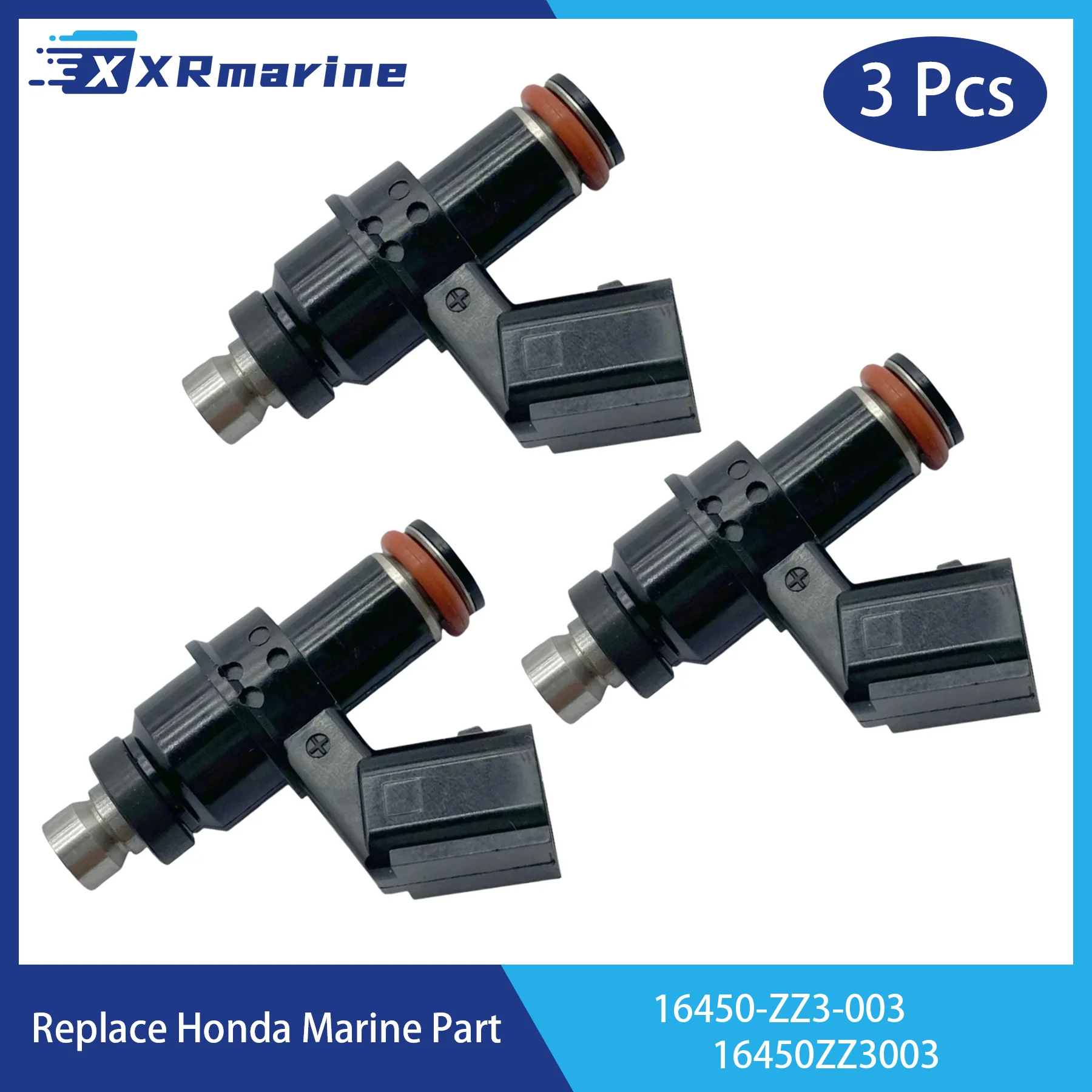 

3 Pcs Fuel Injectors 8 Holes 16450-ZZ3-003 for Honda Marine 4-Stroke BFP60 BF60 BF60A 60HP Outboard Engine 16450ZZ3003