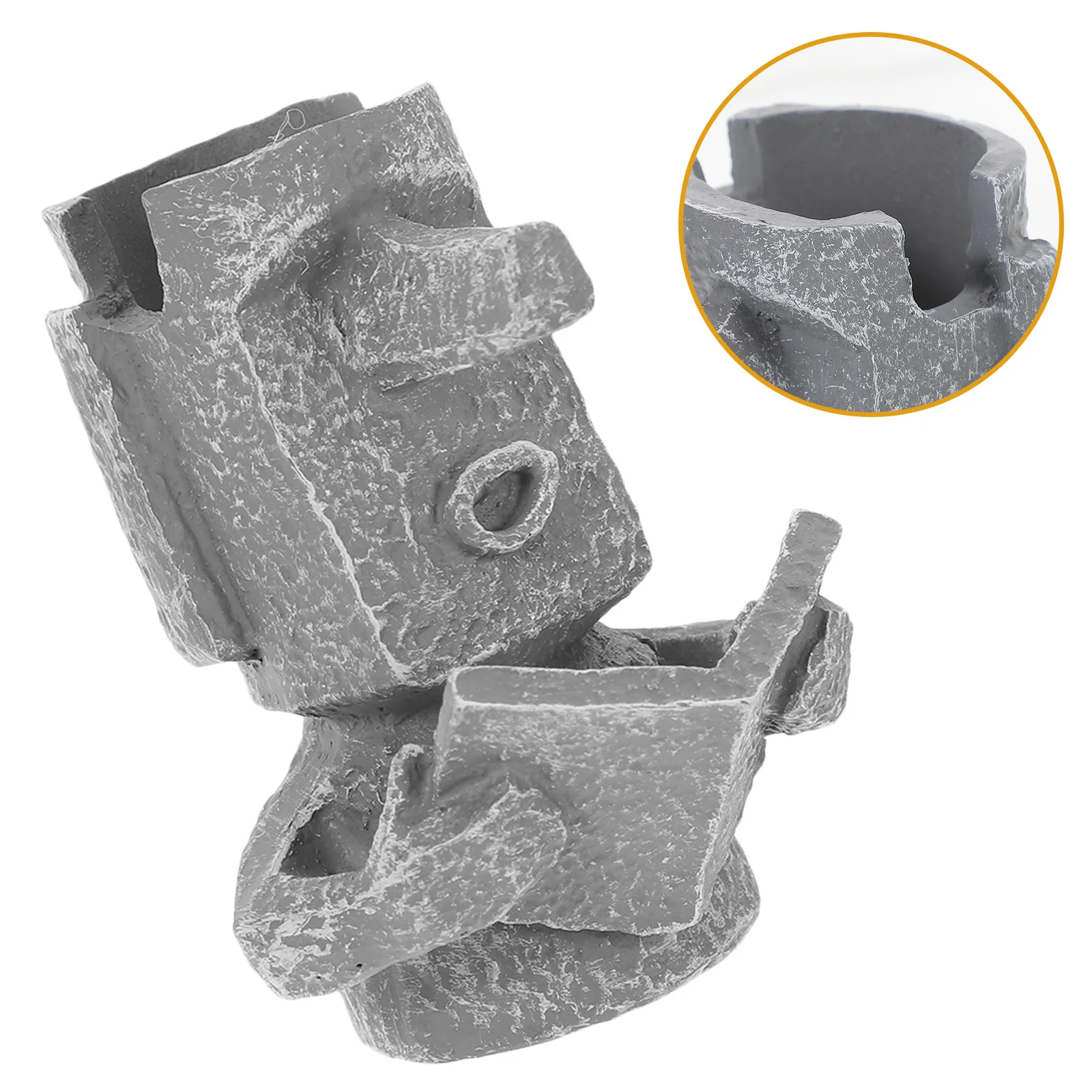 

Desktop Glasses Stand Moai Head Resin Holder for Eyewear Sunglasses Pen Organizer Island Statue Decor Unique Office Accessory