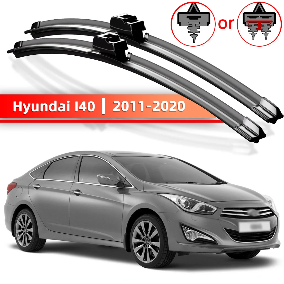 

2 шт. автомобильные стеклоочистители подходят для Hyundai I40 2011-2020, аксессуары для лобового стекла автомобиля 2011 2012 2013 2015 2016 2017 2018 2019