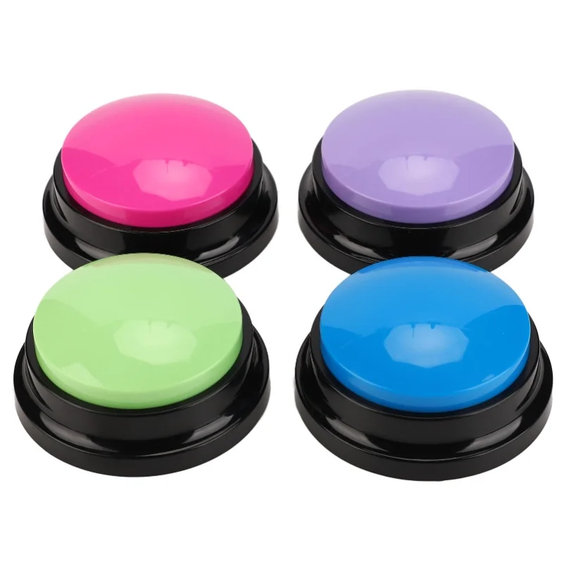 

4 шт. кнопки для записи голоса, многофункциональные, 30-секундные, для общения с собаками, кошками и другими домашними животными