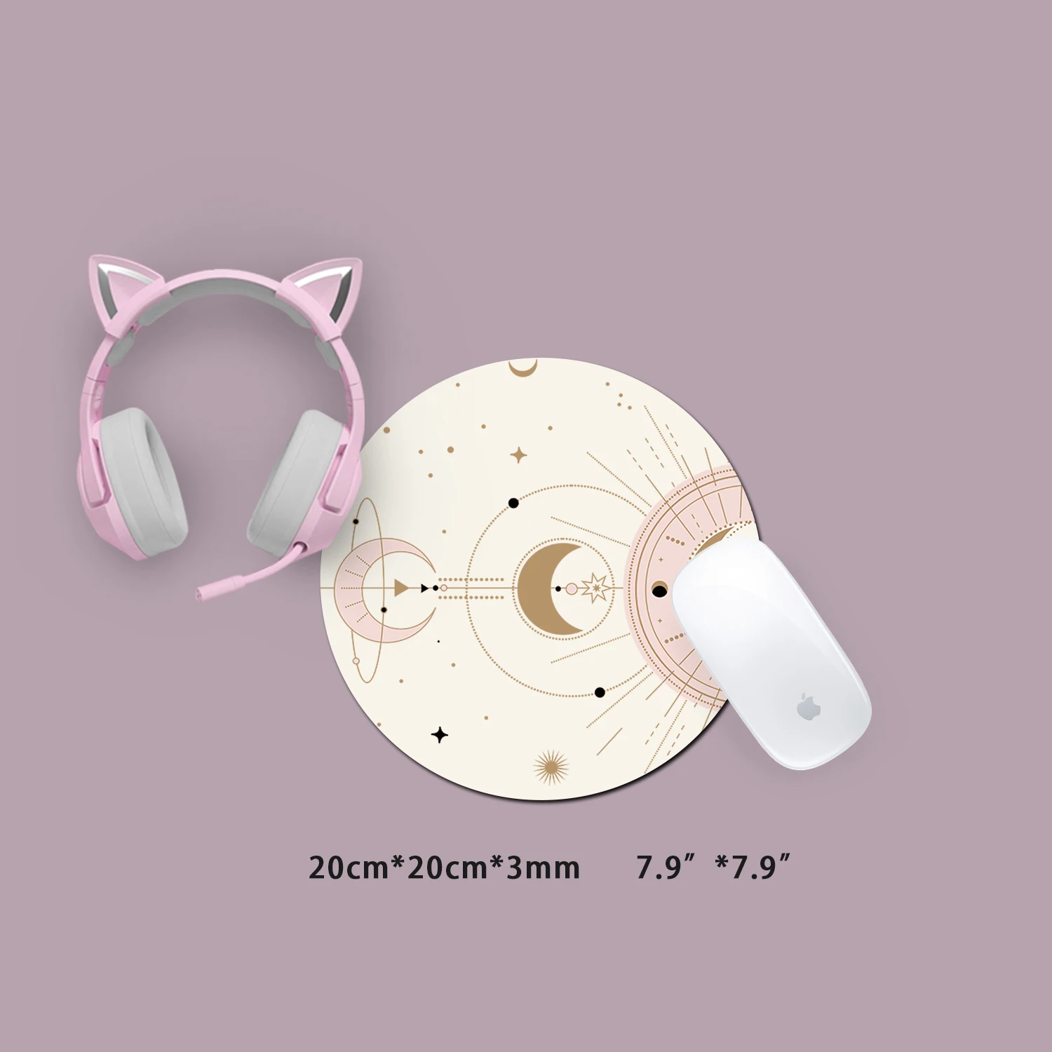 Extra Große Kawaii Gaming Maus Pad Raum Mond Phase Star Galaxy XXL Schreibtisch Matte Wasserdicht Rutschfeste Laptop Schreibtisch Zubehör