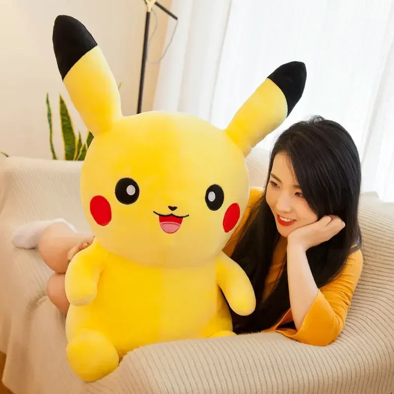 70cm Big Size Pokemon Pikachu Plush Stuffed Toys Japan Movie Pikachu Cartoon Anime Pillow Dolls Christmas Birthday Gifts Kids