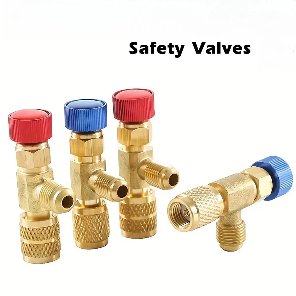 Liquid Safety AC Valve R410A R22 Air Conditioning Refrigerant 1/4 