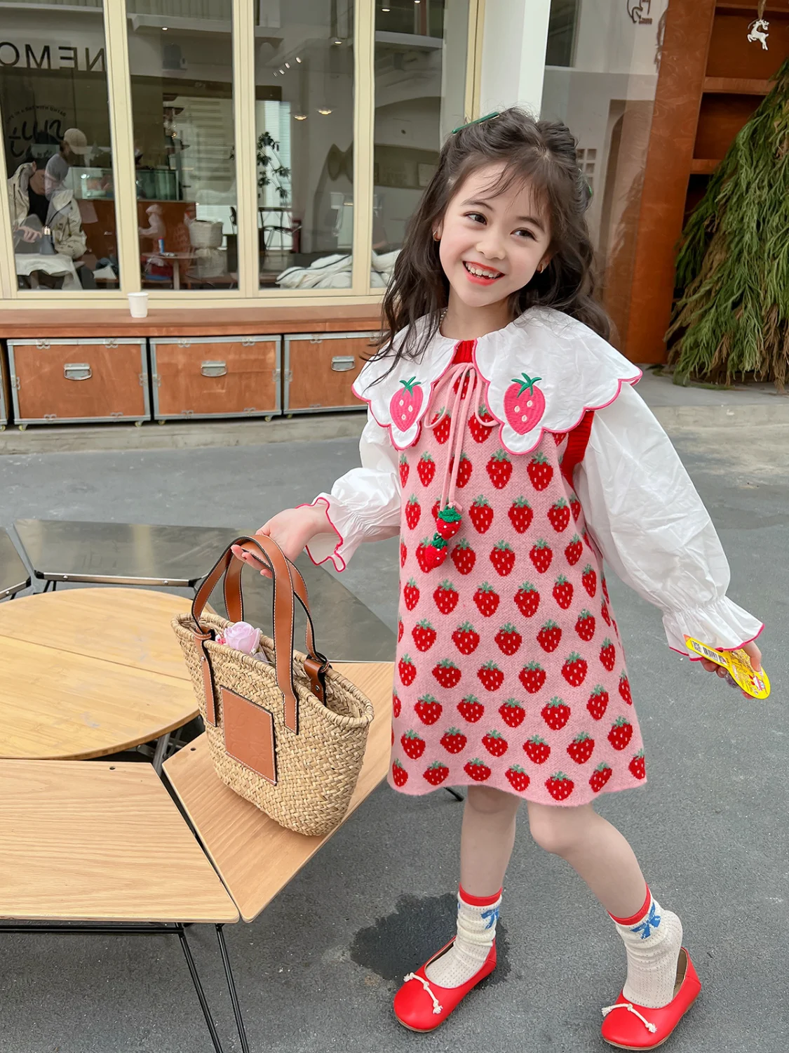 

Модный комфортный повседневный комплект из двух предметов: бутик-одежда в простом стиле, весна 2026, новинка, легкая роскошь, модное платье для девочек, детская одежда