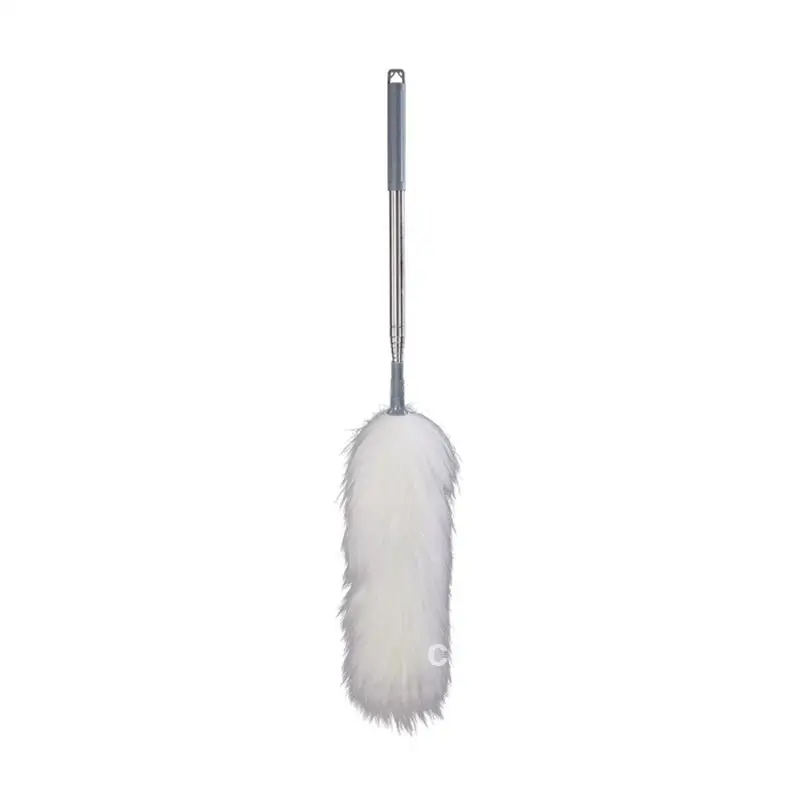 Dust removal Zen electrostatic wool duster household telescopic rod cleaning ceiling gap dust sweeping cleanup artifact