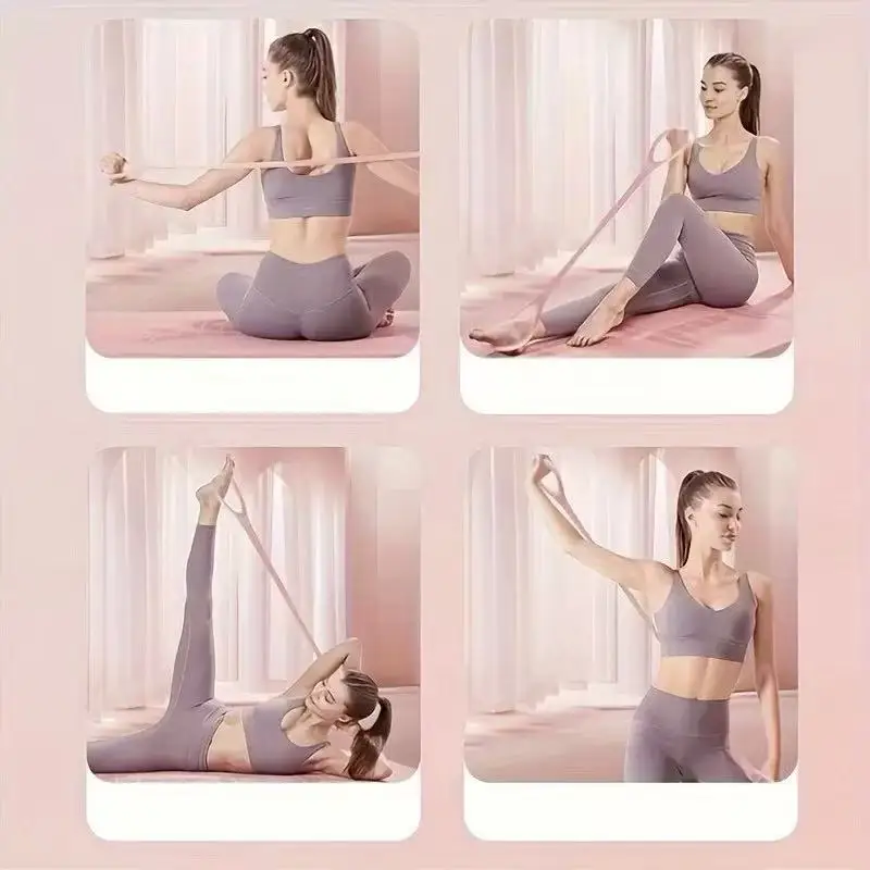 Y‑Shape Yoga Resistance Band, Shoulder‑Opening Stretch Strap, Home Fitness Training Exercise Band