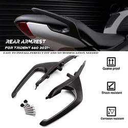 New Motorcycle Aluminum Rear Grab Bars Seat Pillion Passenger Handle Armrest For Trident 660 Grab Handles Kit TRIDENT 660 2021-