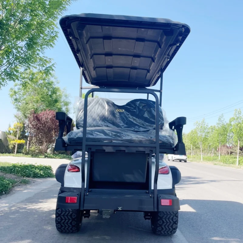 Custom Aluminium Frame Electric Golf Cart Cheap Club Golf Cart With Factory Price Free Custom Color 12 Inch Tires Golf Bag Rack