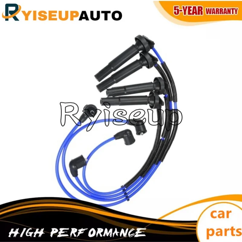 New 22454-AA140 4pcs Spark Plug Wire Ignition Coil Cable for Subaru Forester 22454AA140 22454 AA140
