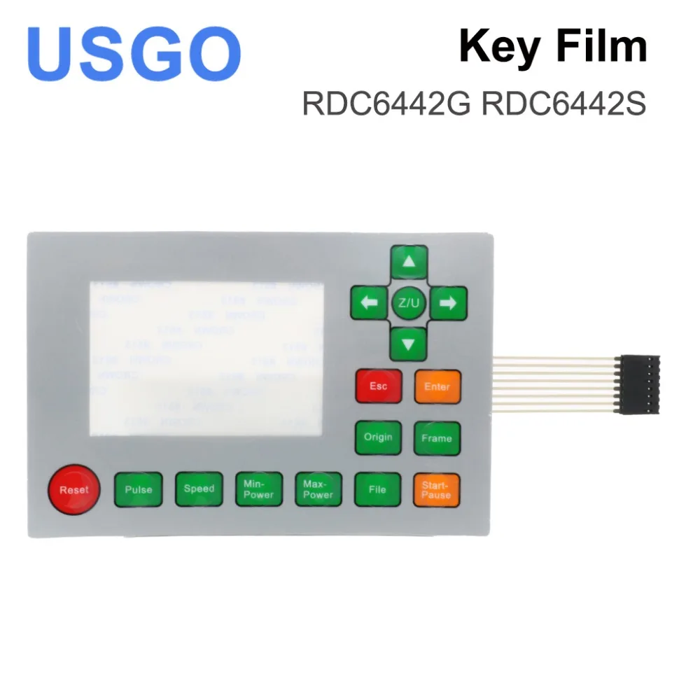 USGO Ruida Control Cards Membrane Switch for RDLC320-A RDC6332M RDC6442S RDC6332G RDC6442G Panels Key Film Keyboard Mask