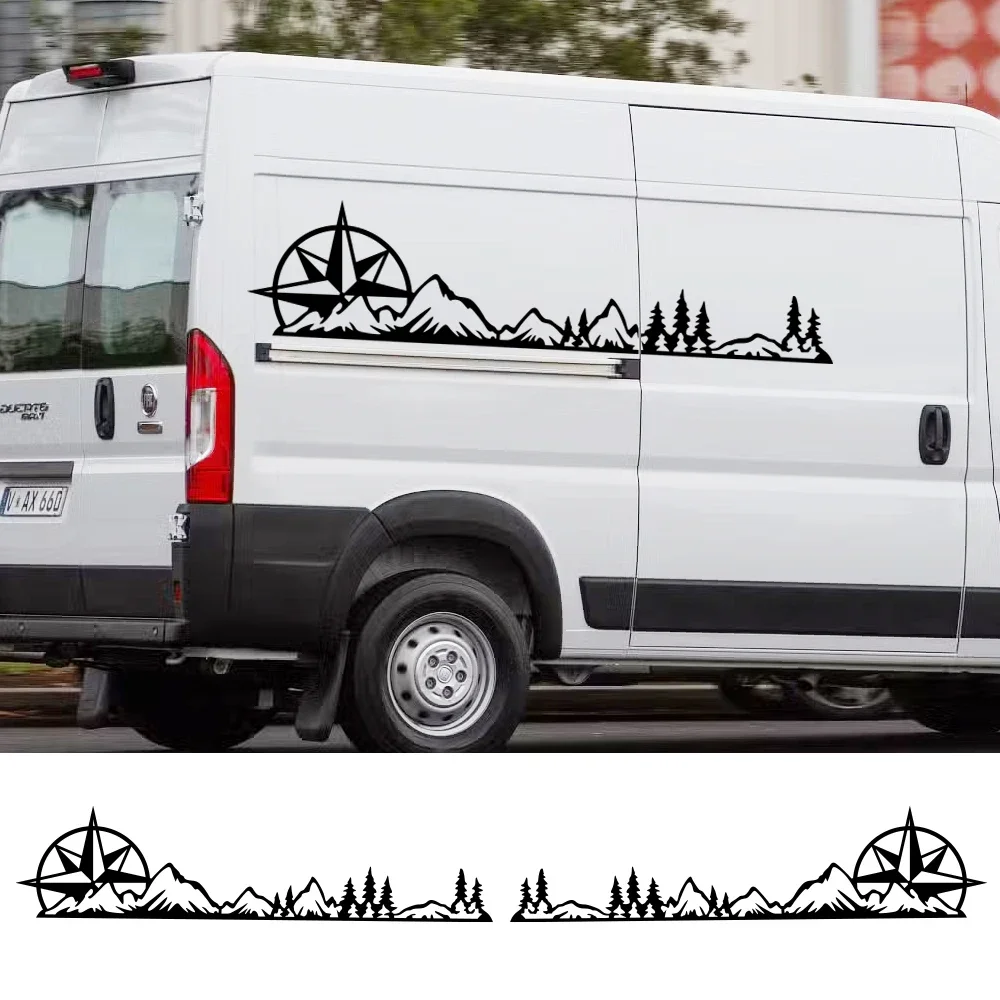 adesivo-lateral-para-carro-com-graficos-de-montanha-bussola-e-Arvore-decalque-decorativo-em-vinil-para-carros-caminhoes-suvs-campers-rvs-vans-minivans-e-mpvs
