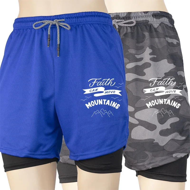 

Мужские спортивные шорты с принтом паука 2 в 1, компрессионные спортивные повседневные шорты для бега в тренажерном зале