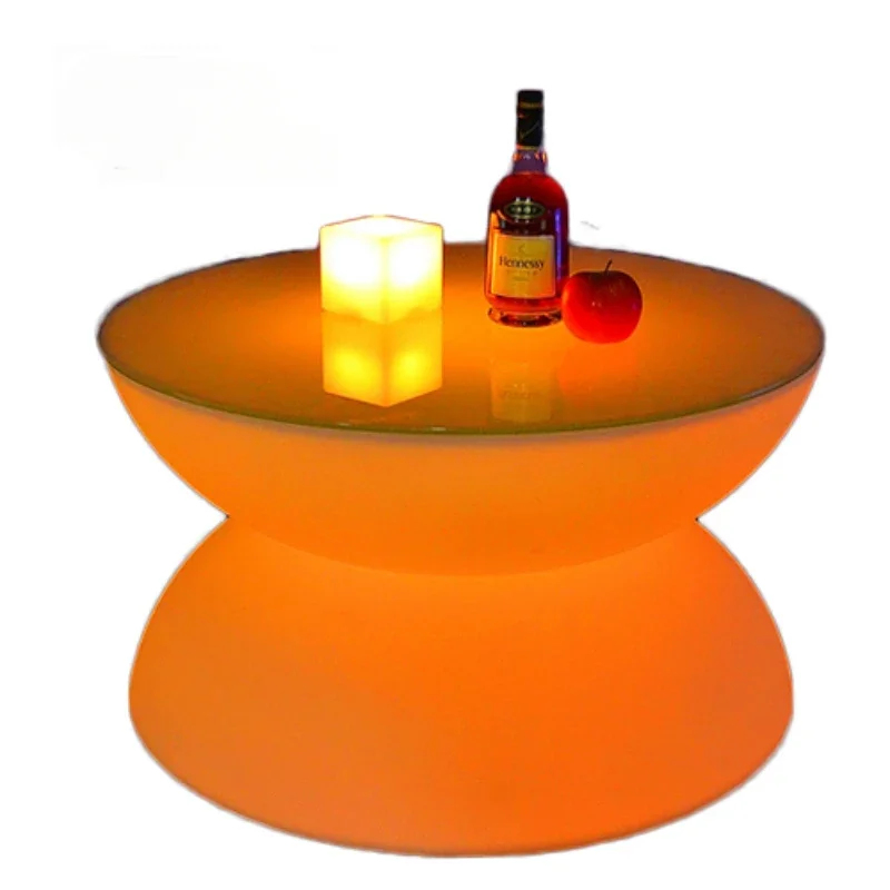 Buffet Party Christmas Led Glowing Cocktail Bar Tables Outdoor High Top Bar Table Furniture