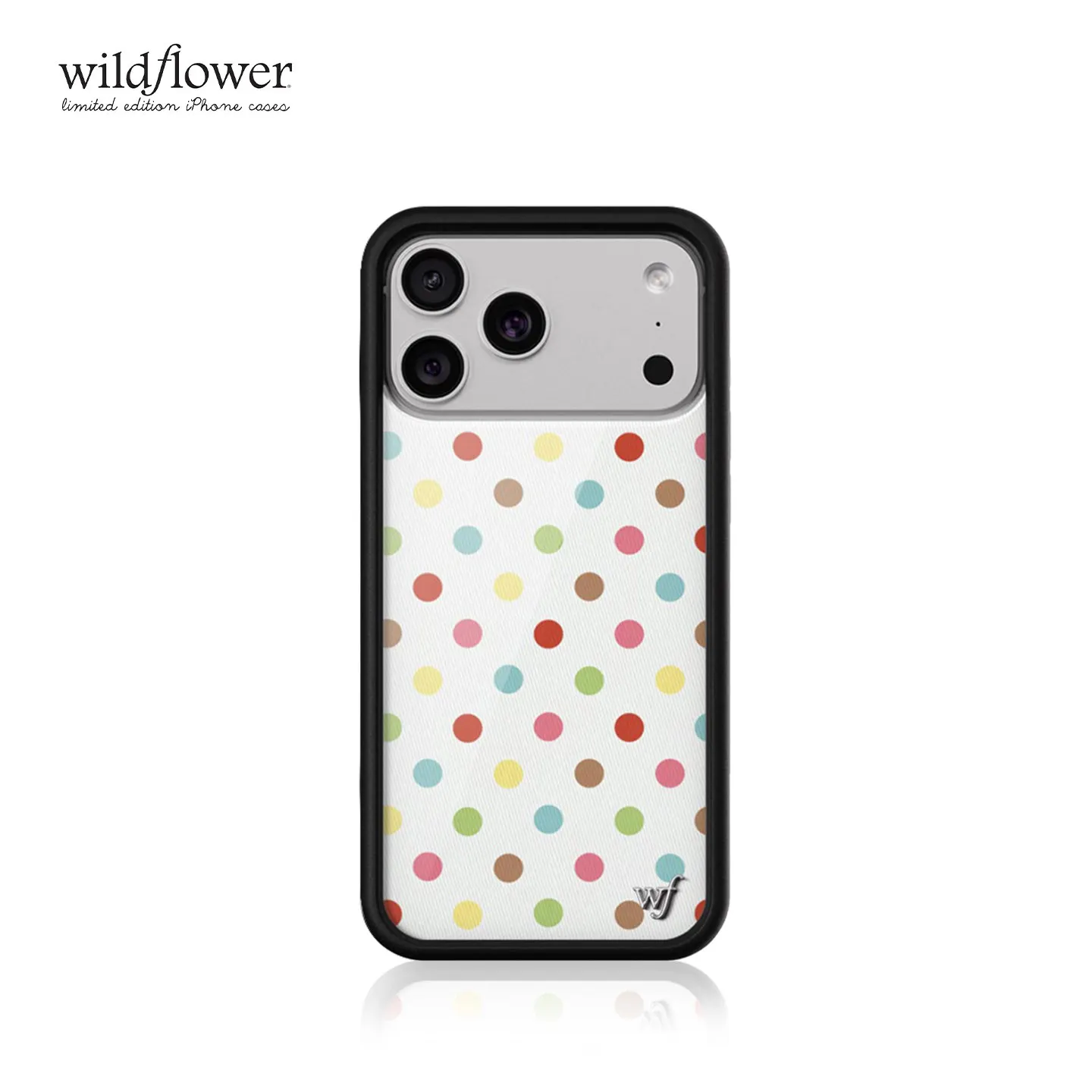 

Чехол для телефона Wildflower INS Cherry в горошек для iPhone 17, 16, 15, 14, 13, 12, Pro Max Plus, милый розовый, синий, красный, волнистый, 3D чехол WF