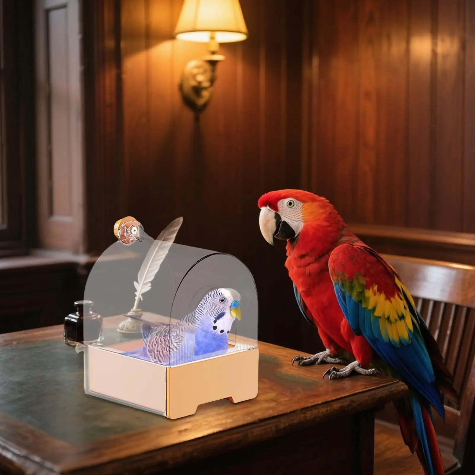 

Parakeet Bath For Cage Leak-Proof Bird Bath For Parakeets Safe Supplies Shower Stable Accessory Box Shallow Design For Pet