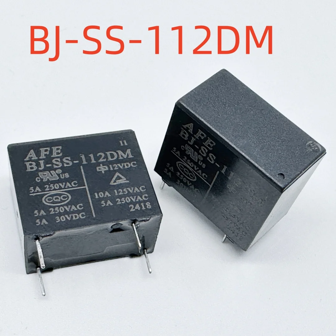 New AFE BJ-SS-105DM ; BJ-SS-112DM ; BJ-SS-112DMF ; BJ-SS-124DM ; BJ-SS-124DMF ; (32F-1A-12V/24V-5A/10A) Relay 4pins