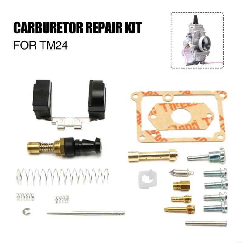 1set Carburetor Repair Rebuild Kits for Mikuni TM24 28 30 32 34mm Carb Motorcycle Motocross Spare Repair Set