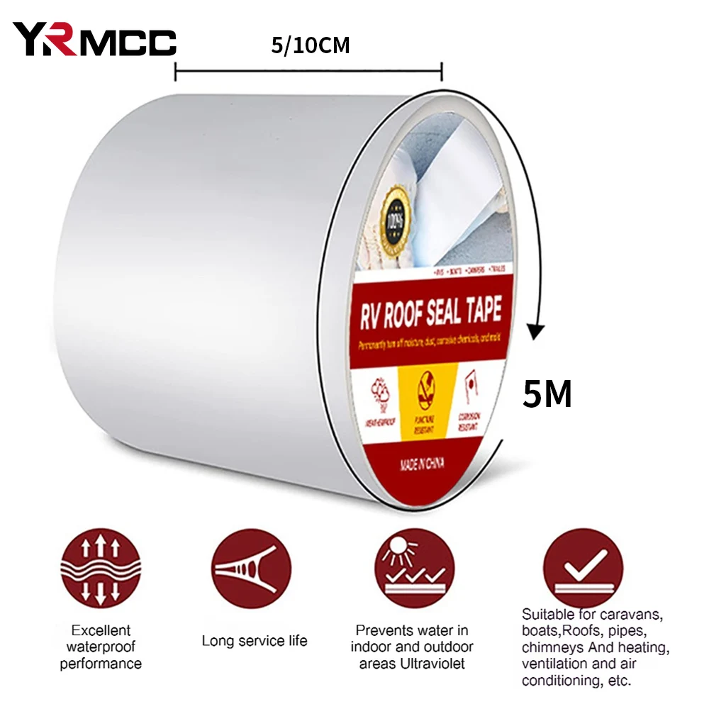 صيانة الشريط Campervan اكسسوارات أداة التخييم اكسسوارات السيارات إصلاح الشريط الثقيل ملصقات مقاومة للماء RV ذاتية اللصق المنزل
