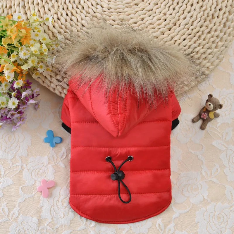 Dog Coat Small Dog Jacket Windproof Warm Padded Down Hoodie Snowsuit Fashion Winter Dog Clothes for Cat Puppy Chihuahua Yorkie