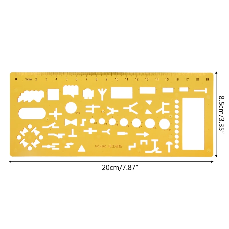 Geometrische Elektricien Bekisting Template Heerser Stencil Tekening Meten Tool Dropship