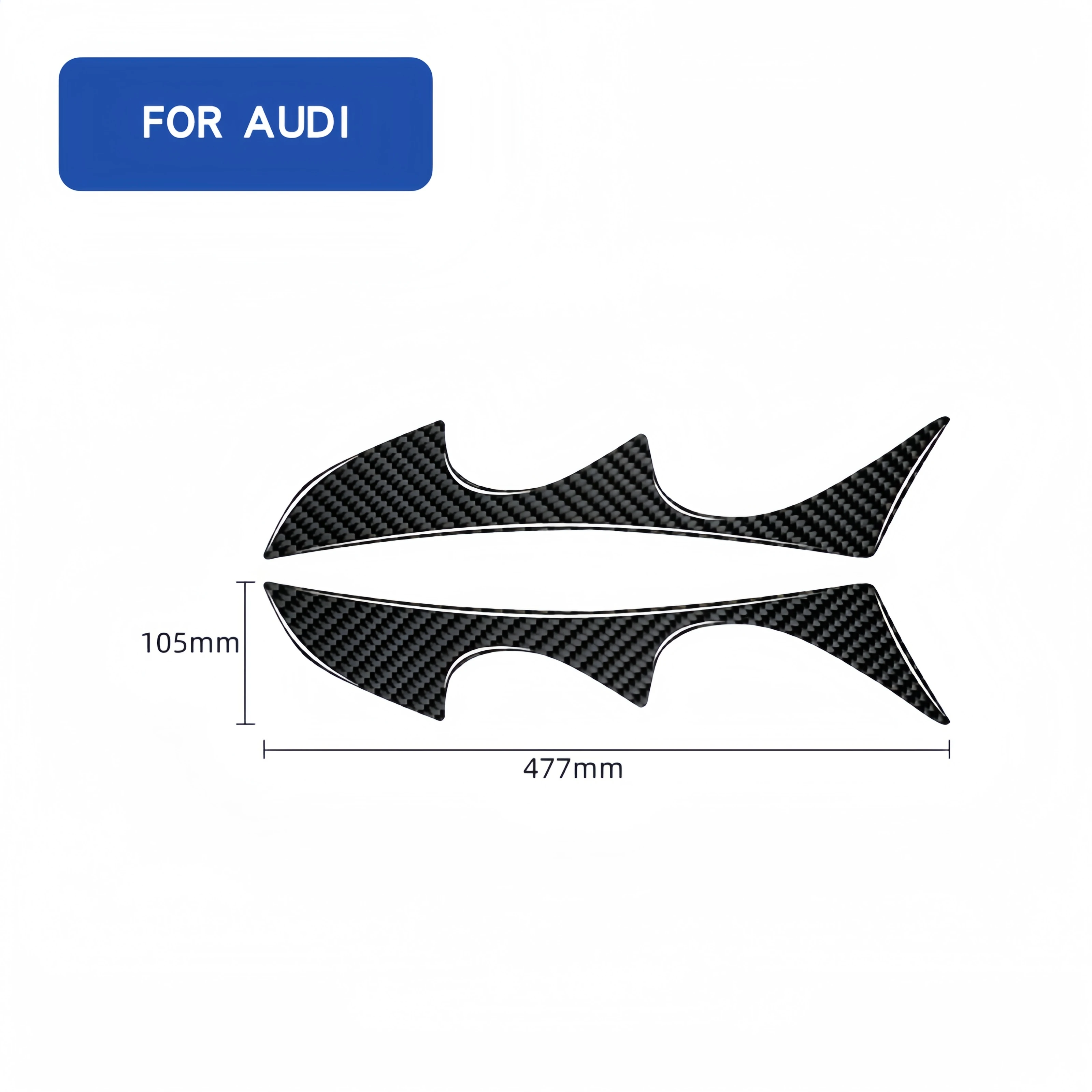 For Audi TT Mk1 1998-2006 Carbon Fiber Car Headlight Eyebrow Eyelid Eyelash Cover Protective Trim Exterior Tuning Accsesories