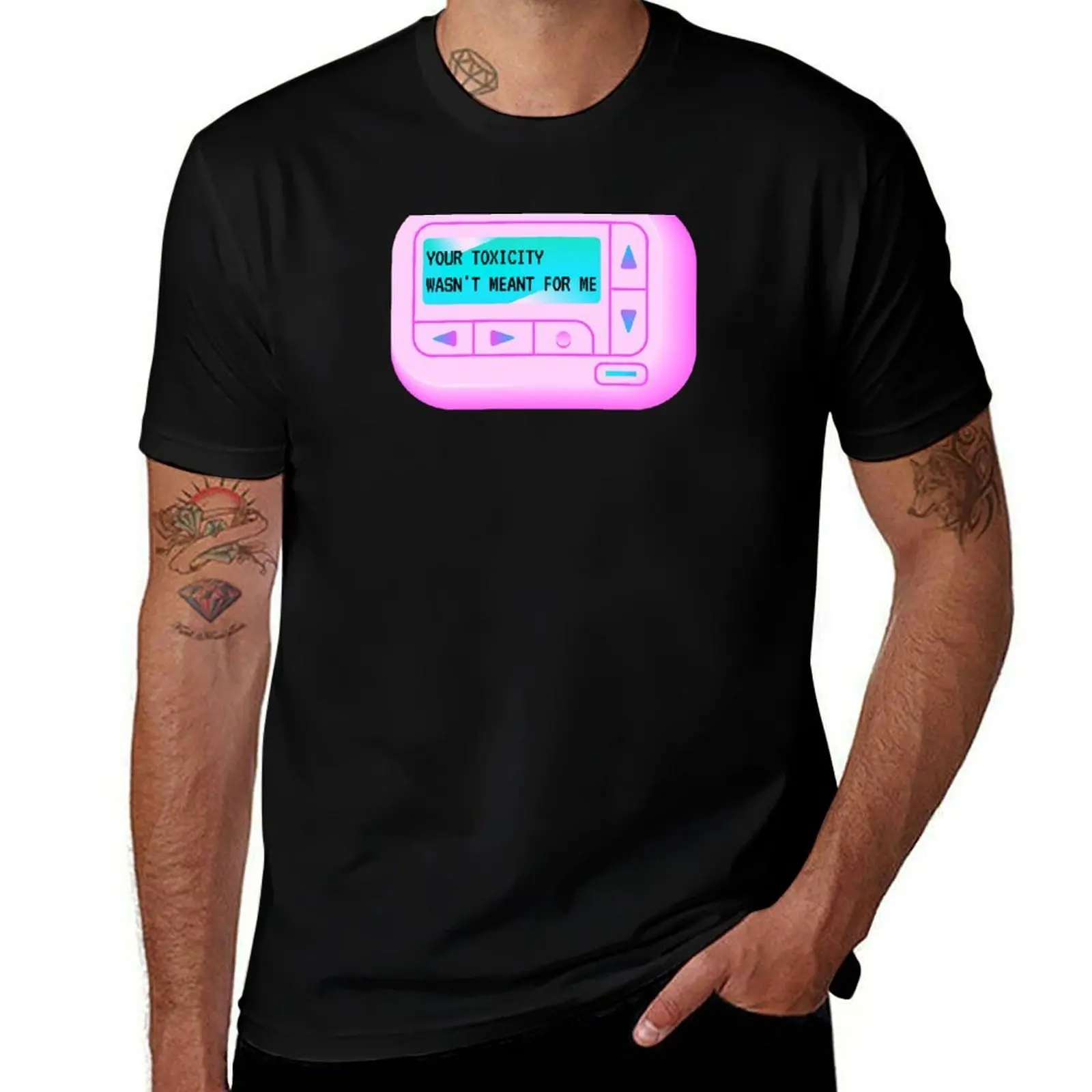 Your Toxicity Wasn't Meant For Me T-Shirt Athletic Fit Sports Short Sleeve Top T-Shirt