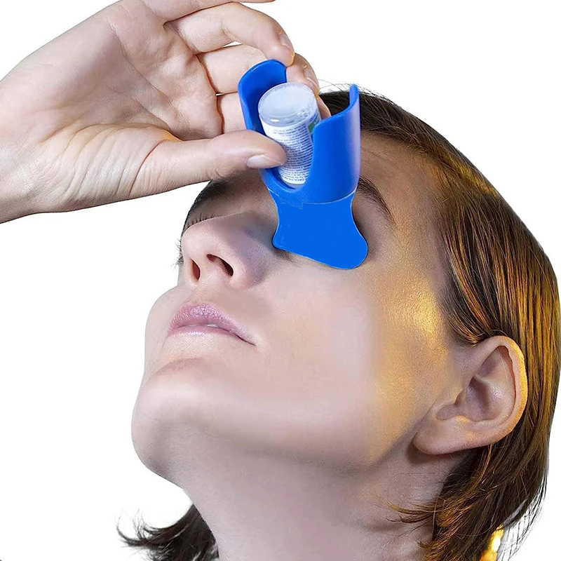 Eye Drops Holder ยาหยอดตาขวด Helper Eye Ointments หยดผู้ถืออุปกรณ์ Eye Drop Guide Aid ช่วย Applicator Eye Care TOOL