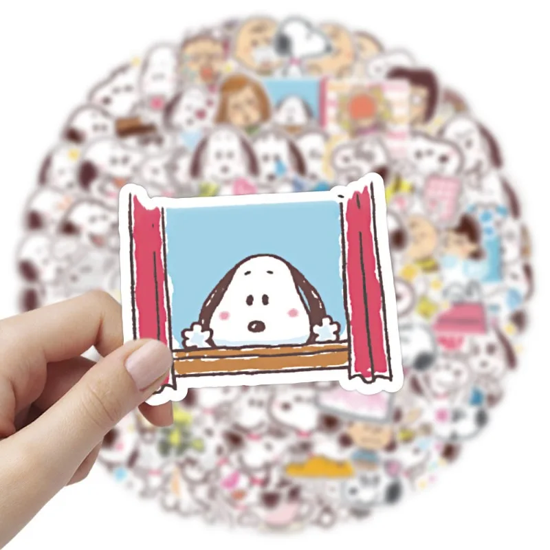 New Cute kawaii creative Snoopy handbook stickers personalized simple and interesting anime character decoration stickers gifts