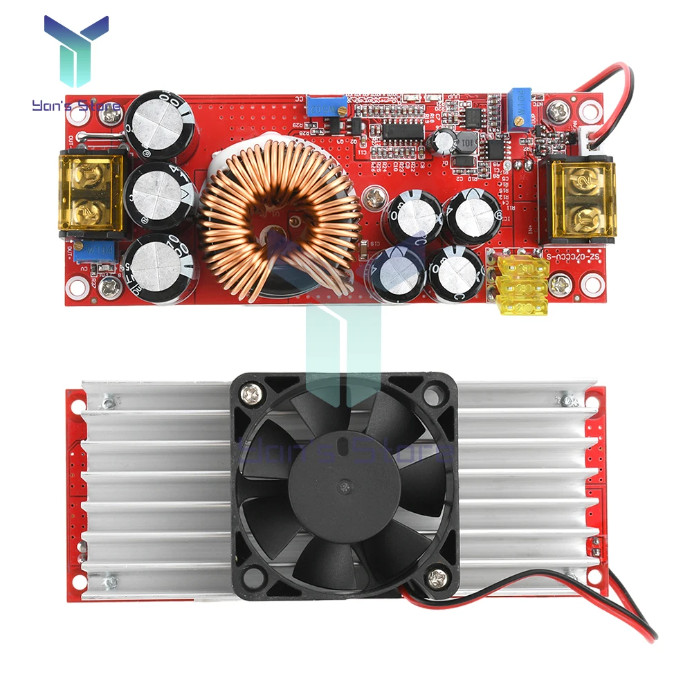 1800W 40A DC-DC 부스트 컨버터 스텝 업 전원 공급 장치 모듈 10-60V 12-90V 조정 가능한 전압 충전기