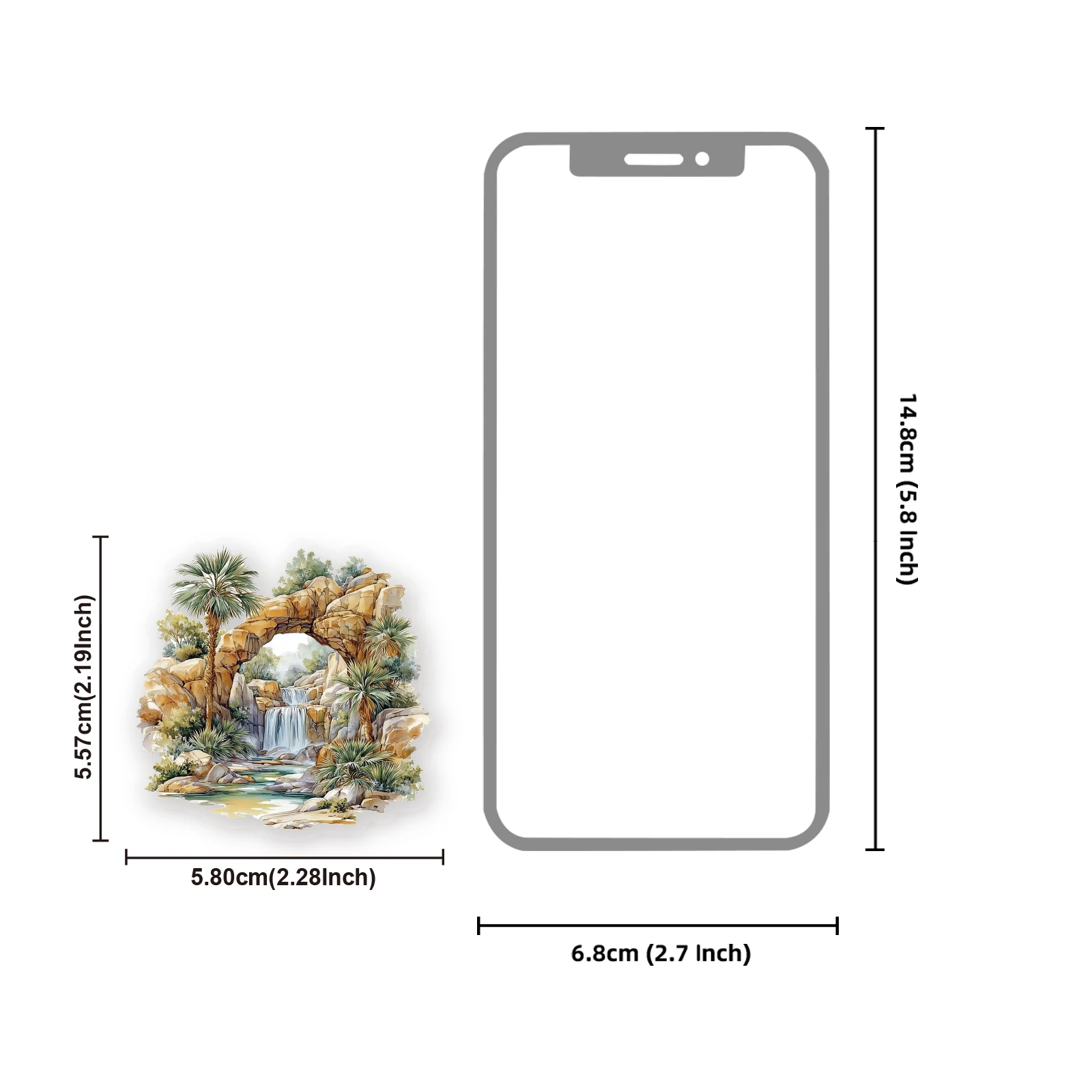 Etori Life 20 قطعة من ملصقات نمط المناظر الطبيعية العتيقة للوحة الصحراء للديكور، وسجل القصاصات المصنوع يدويًا، وديكور المنزل، والحفلات العتيقة، وألبومات الصور، وحقائب السفر، وملصقات الأطفال، والهدايا الصغيرة