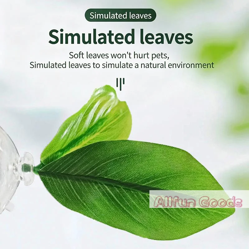 1 Pc Green Leaf Hammock For Betta Fish Stress-Reducing Aquarium-Safe Decor With Suction Cup For Fish Tank Fake Plants Decoration